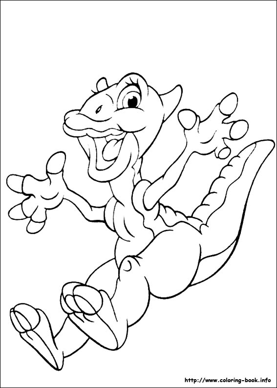 Plansa de colorat cu Dinozauri 147 54